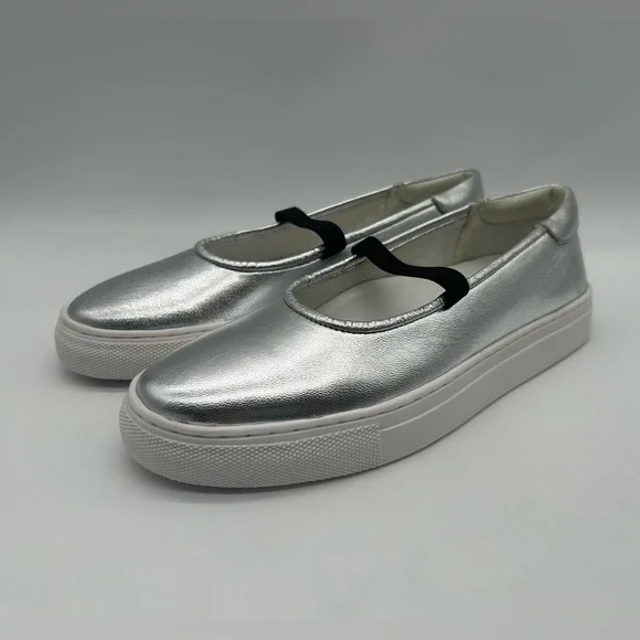 Seychelles Moon Child Silver Metallic Platform Loafer Sneakers Size 10 NWB - Picture 5 of 10